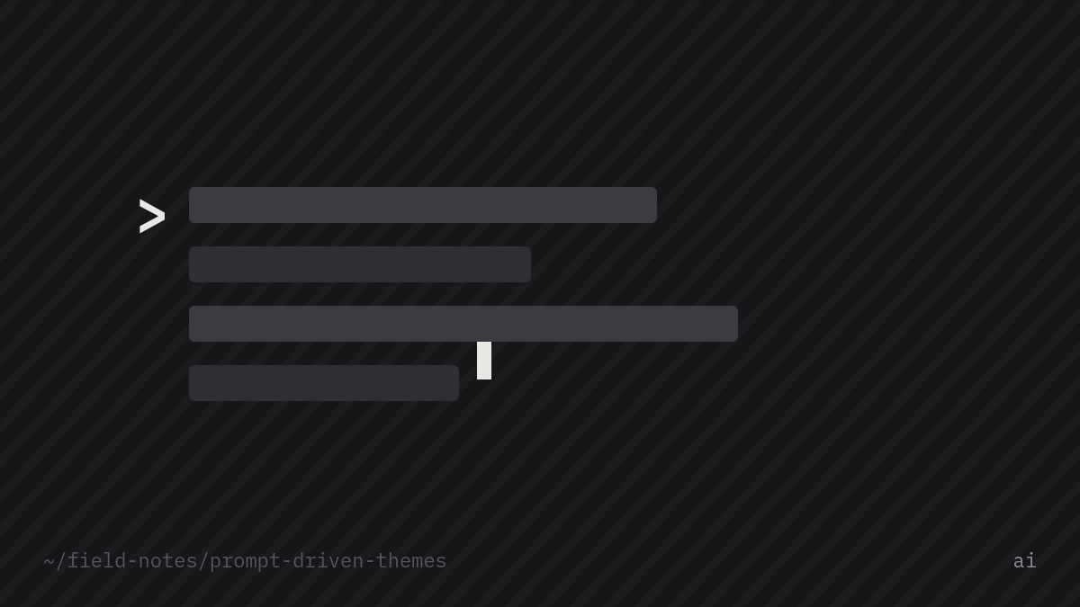Prompt-driven theme development: what actually works